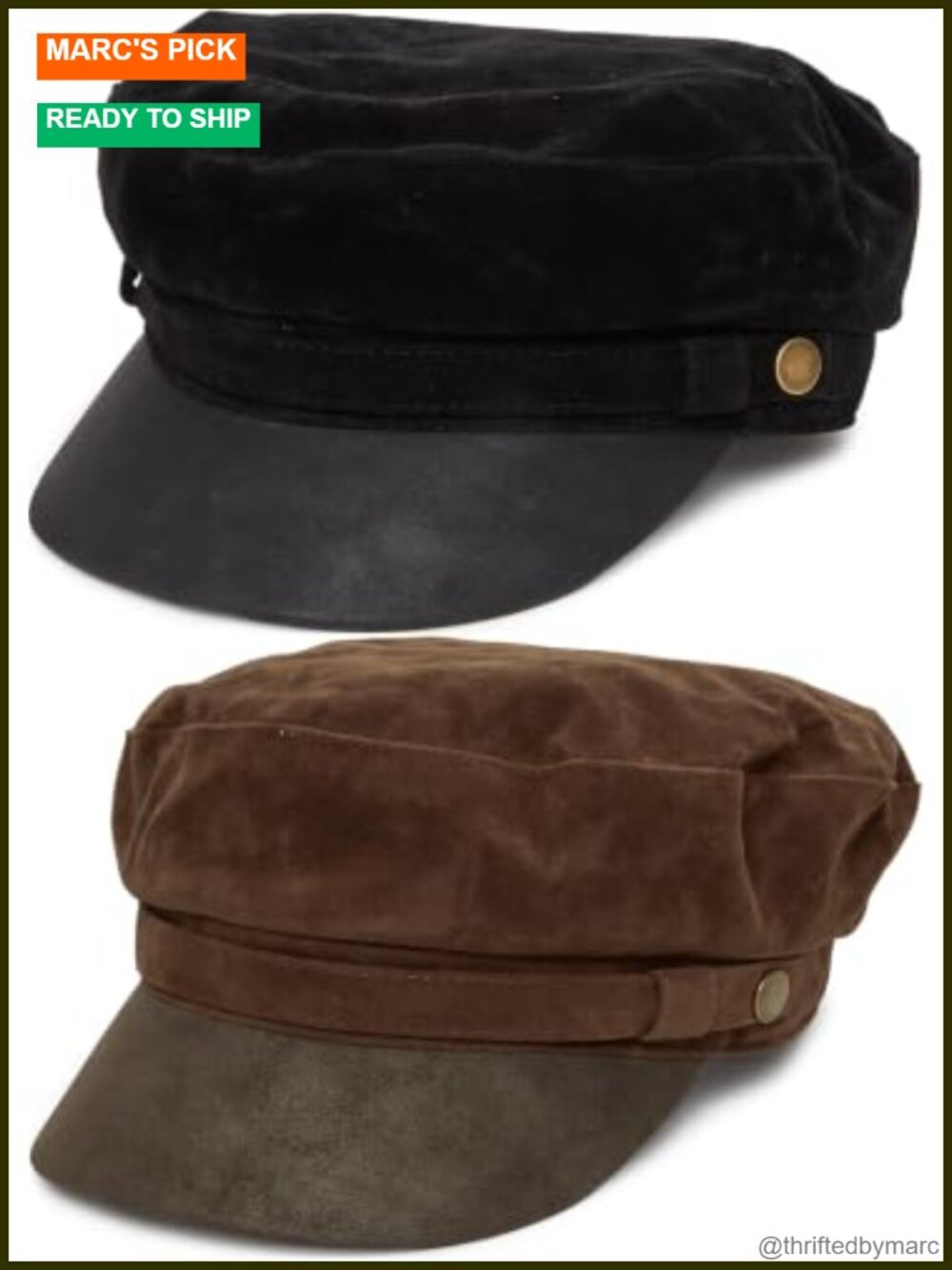 100% Cotton Greek Fisherman Newsboy Cap - Elastic Band, Sun Protection
